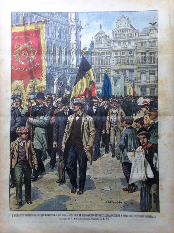 La Domenica del Corriere 6 Aprile 1902 Thomas Edison Rhodes … | Immagine Gallery 5