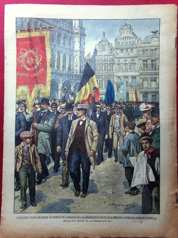 La Domenica del Corriere 6 Aprile 1902 Thomas Edison Rhodes … | Immagine Gallery 6