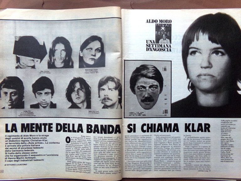 La Domenica del Corriere 6 Aprile 1978 Aldo Moro Massoneria …