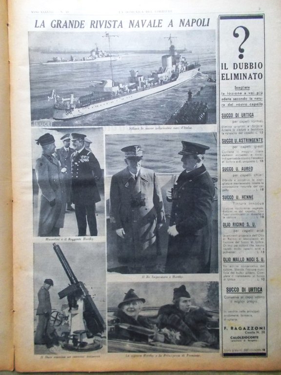 La Domenica del Corriere 6 Dicembre 1936 Liberazione Madrid Franco …