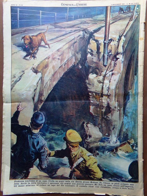 La Domenica del Corriere 6 Dicembre 1959 Farah Diba Max …