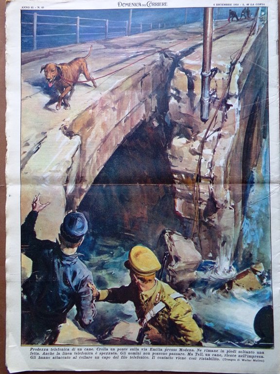 La Domenica del Corriere 6 Dicembre 1959 Farah Diba Max …