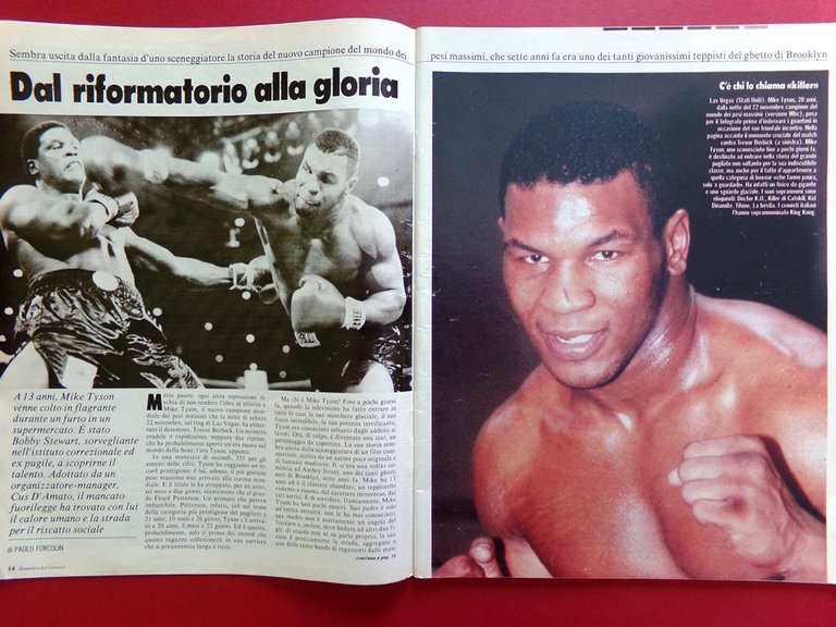 La Domenica del Corriere 6 Dicembre 1986 Montanelli Mike Tyson …