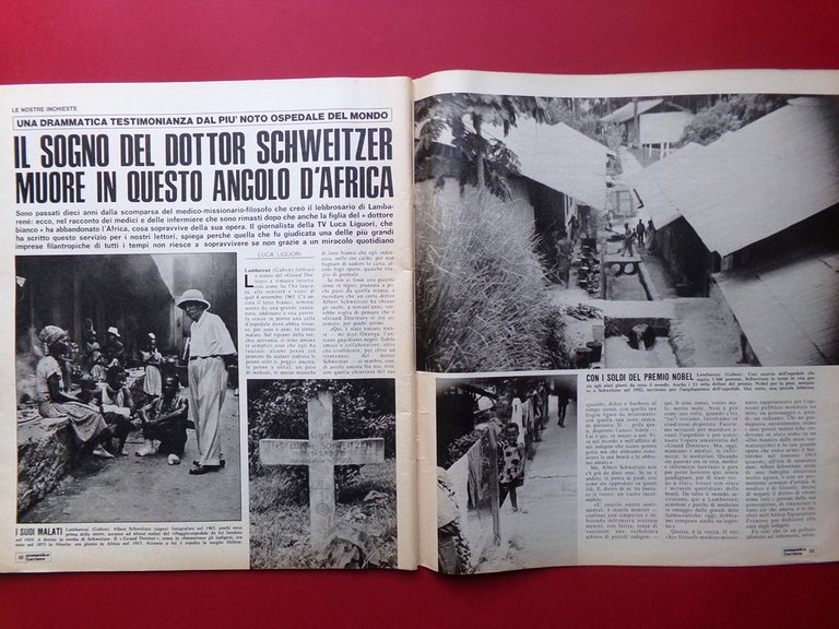 La Domenica del Corriere 6 Febbraio 1975 Dalì Schweitzer Angelillo …