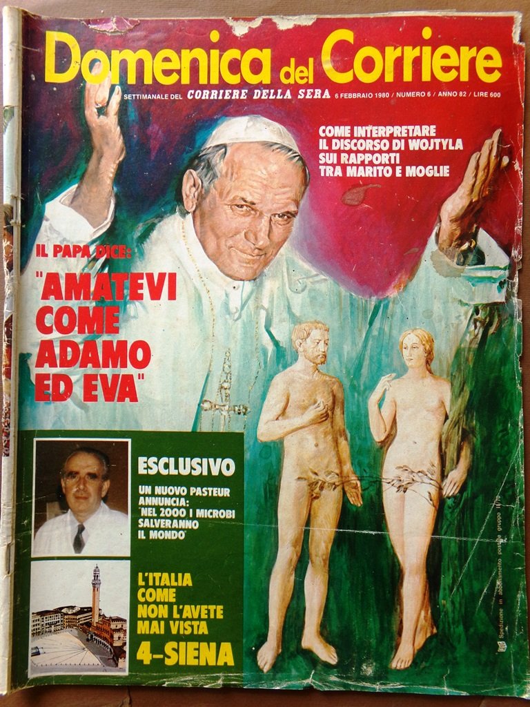 La Domenica del Corriere 6 Febbraio 1980 Papa Siena Zanon …