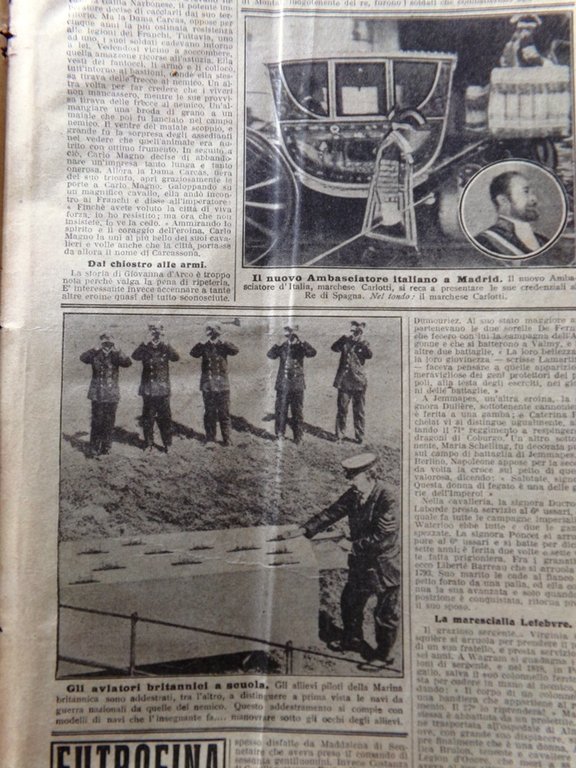 La Domenica del Corriere 6 Gennaio 1918 WW1 Treviso Grappa …