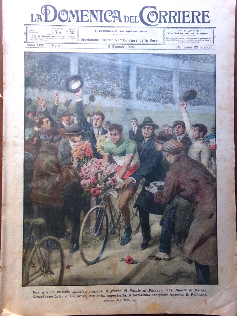 La Domenica del Corriere 6 Gennaio 1924 Umberto di Savoia …