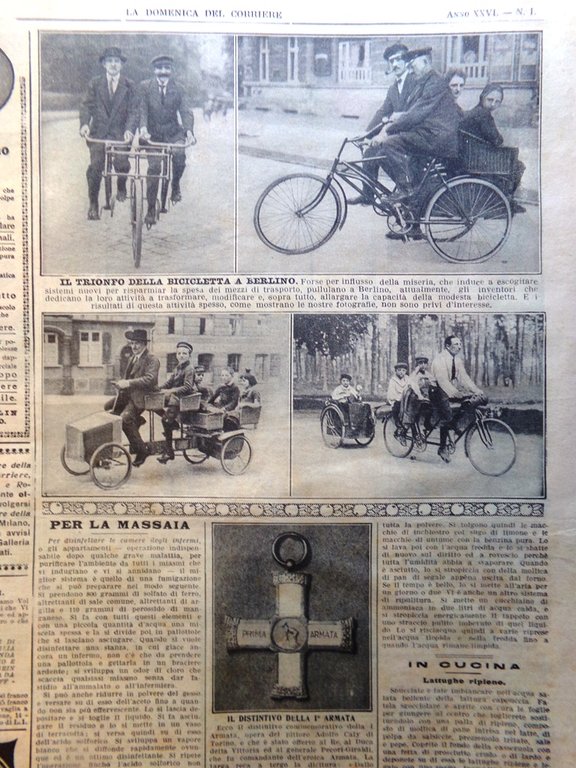 La Domenica del Corriere 6 Gennaio 1924 Umberto di Savoia …