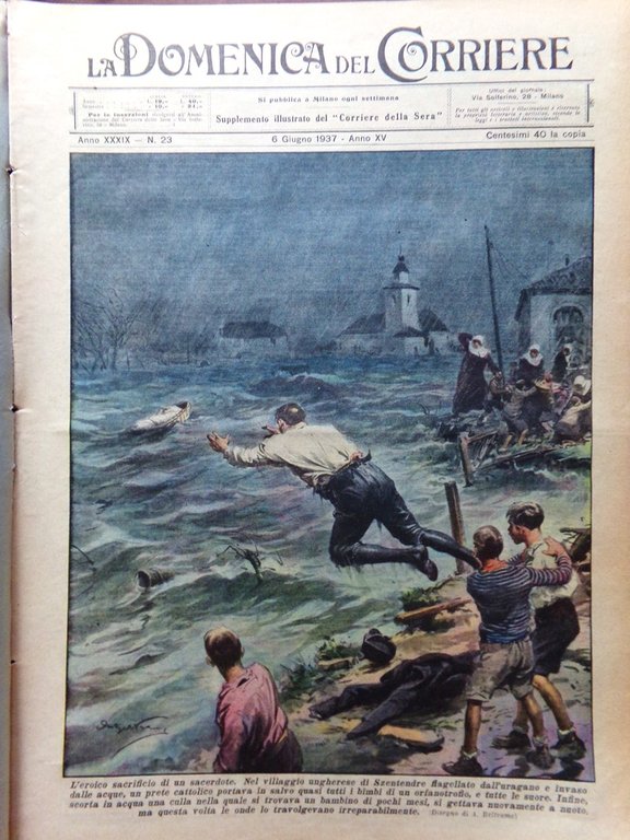 La Domenica del Corriere 6 Giugno 1937 Principe Napoli Africa … | Immagine Gallery 1