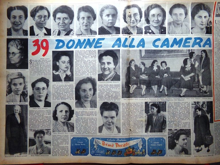 La Domenica del Corriere 6 Giugno 1948 Weissmuller Chirurgia Cervello …