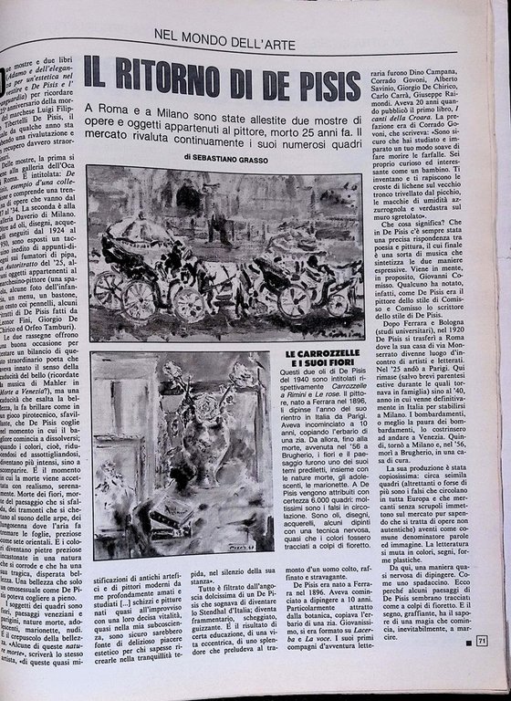 La Domenica del Corriere 6 Giugno 1981 Claudio Villa Pisis …