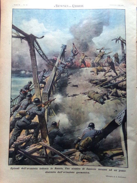 La Domenica del Corriere 6 Luglio 1941 WW2 Tobruk Avanzata …