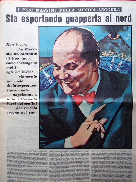 La Domenica del Corriere 6 Luglio 1958 Ciclone Polesine Fierro …