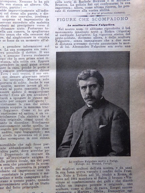 La Domenica del Corriere 6 Maggio 1900 Salone Perosi Falguière …