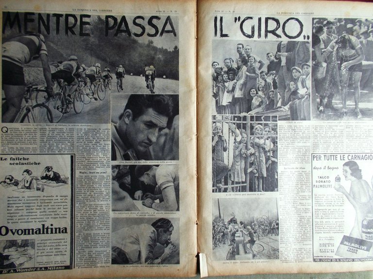 La Domenica del Corriere 6 Maggio 1939 Giro d'Italia Starace …