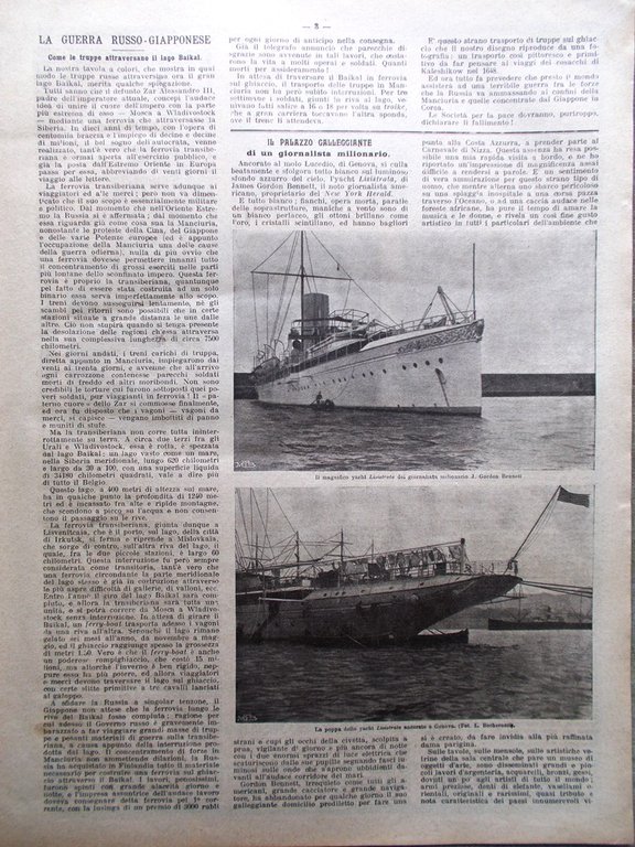 La Domenica del Corriere 6 Marzo 1904 Bennett Cosenza Carnevale …