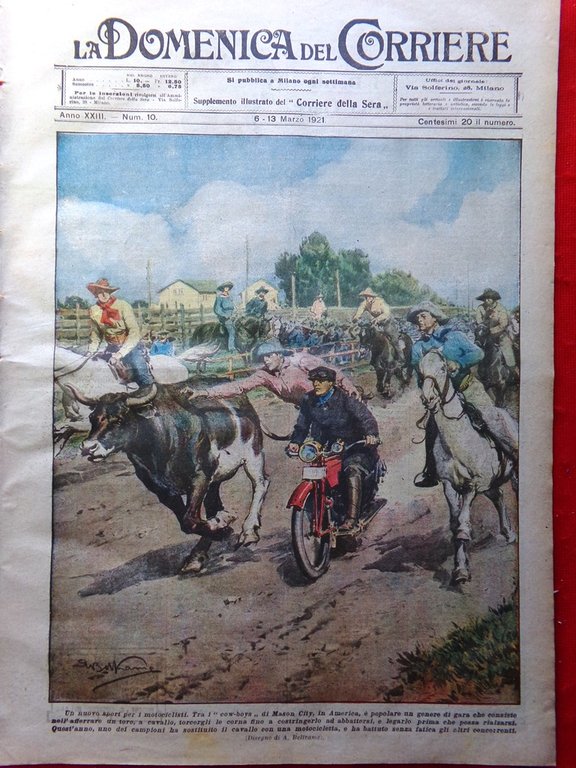 La Domenica del Corriere 6 Marzo 1921 Medaglie Pace Loreto … | Immagine Gallery 1