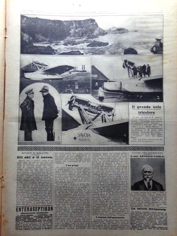 La Domenica del Corriere 6 Marzo 1927 Stresemann Edison Ford …