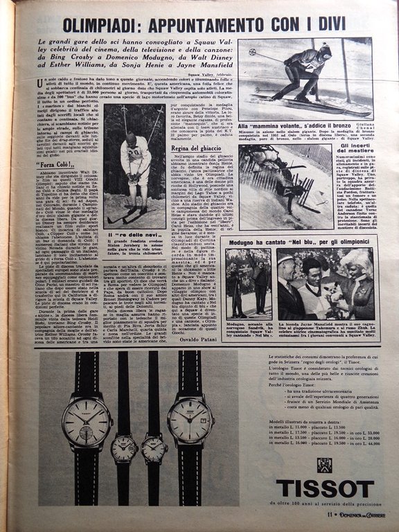 La Domenica del Corriere 6 Marzo 1960 Ghiglione Chessman Melone …