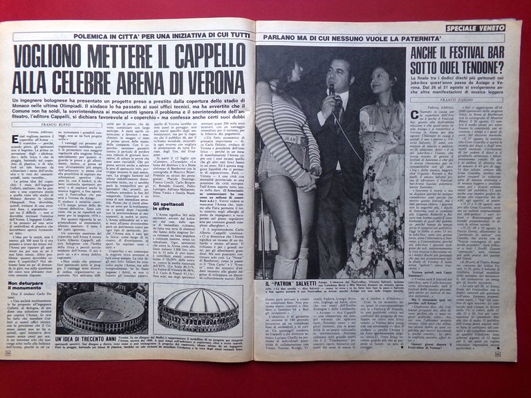 La Domenica del Corriere 6 Marzo 1975 Vulcano Islam Teatro …