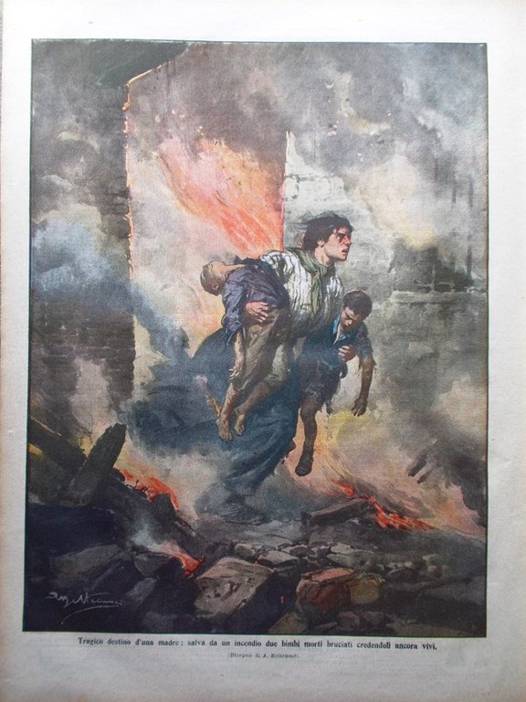 La Domenica del Corriere 6 Novembre 1910 Nubifragio Cetara Casamicciola … | Immagine Gallery 3