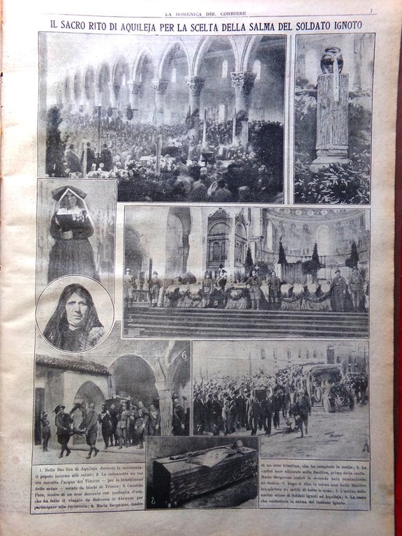 La Domenica del Corriere 6 Novembre 1921 Aquileia Salma Milite … | Immagine Gallery 4