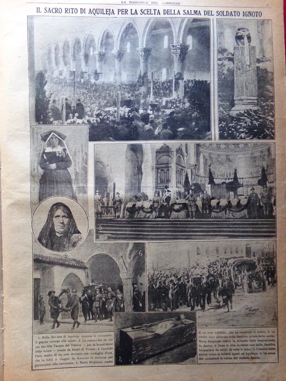 La Domenica del Corriere 6 Novembre 1921 Aquileia Salma Milite … | Immagine Gallery 3