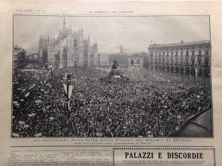 La Domenica del Corriere 6 Novembre 1932 Duce Torino Londinesi …