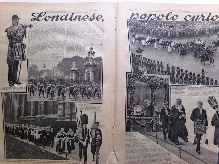 La Domenica del Corriere 6 Novembre 1932 Duce Torino Londinesi …