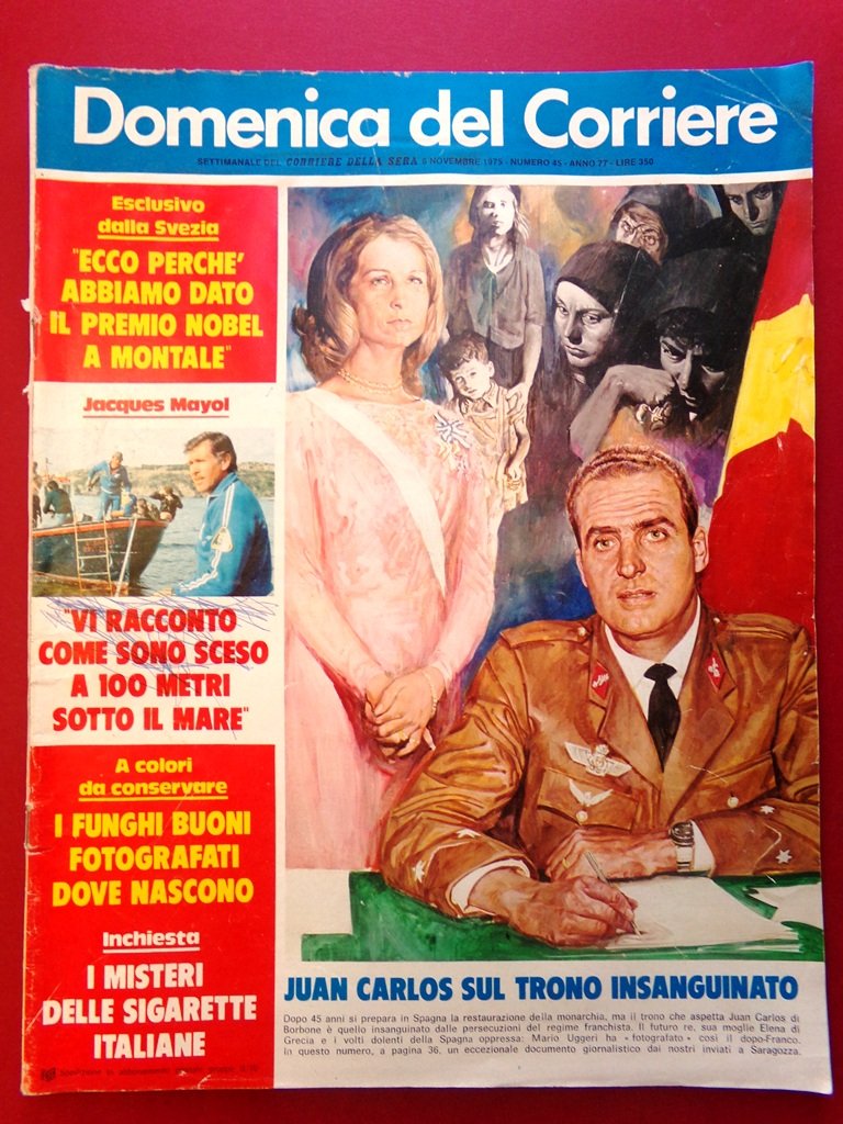 La Domenica del Corriere 6 Novembre 1975 Carlos San Nicola …