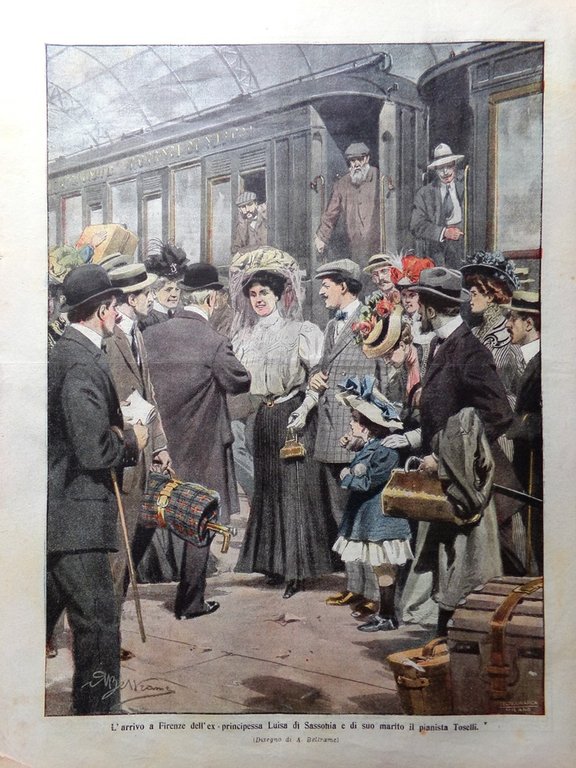 La Domenica del Corriere 6 Ottobre 1907 Luisa di Sassonia …