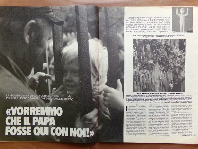 La Domenica del Corriere 6 Settembre 1980 Rettore Sciopero Polonia …