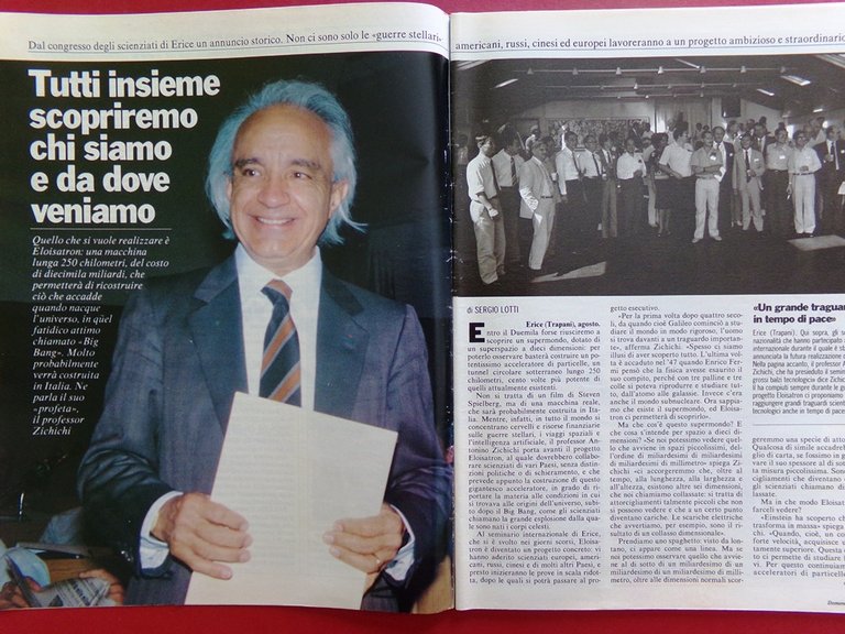 La Domenica del Corriere 6 Settembre 1986 Baudo Sanremo Relitto …