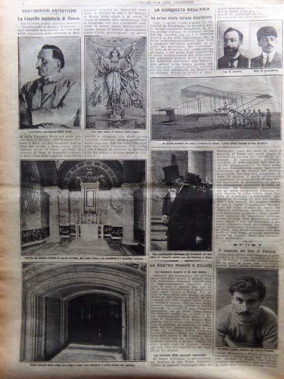La Domenica del Corriere 7 Agosto 1910 Gemito Camillo Cavour … | Immagine Gallery 4