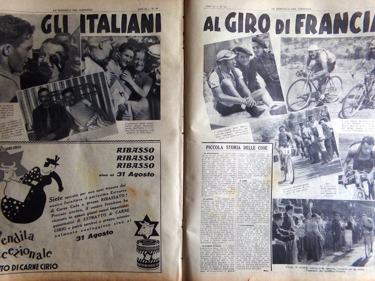 La Domenica del Corriere 7 Agosto 1938 Giro Francia Tour … | Immagine Gallery 2