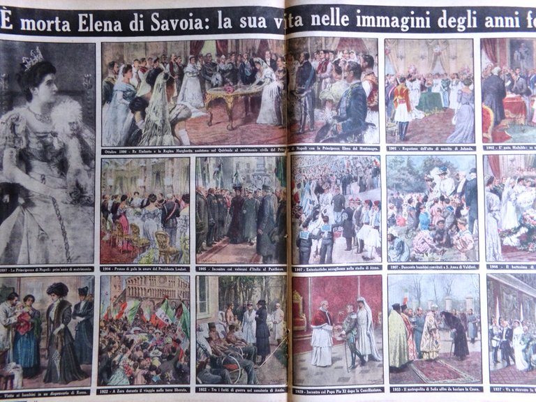 La Domenica del Corriere 7 Dicembre 1952 Morte Elena di … | Immagine Gallery 2