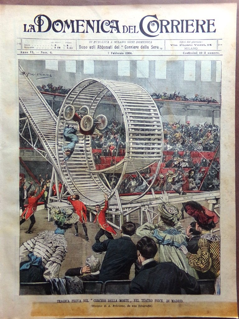 La Domenica del Corriere 7 Febbraio 1904 Stephenson Elena Jolanda …