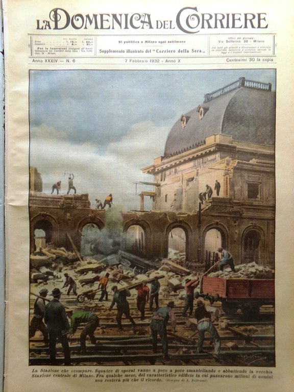 La Domenica del Corriere 7 Febbraio 1932 Milano Clown Pergolesi … | Immagine Gallery 1