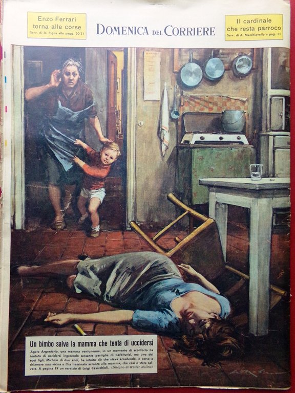 La Domenica del Corriere 7 Febbraio 1965 Diario Mussolini Ferrari … | Immagine Gallery 3