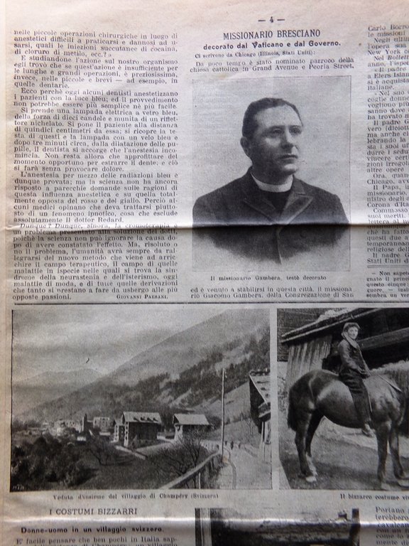 La Domenica del Corriere 7 Gennaio 1906 Casanas Gambera Donne …