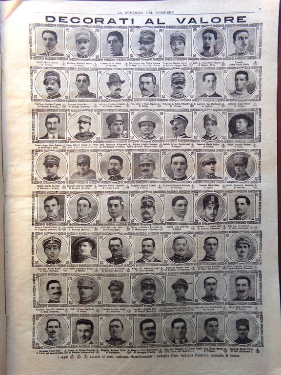 La Domenica del Corriere 7 Gennaio 1917 WW1 Verdun Austriaci …