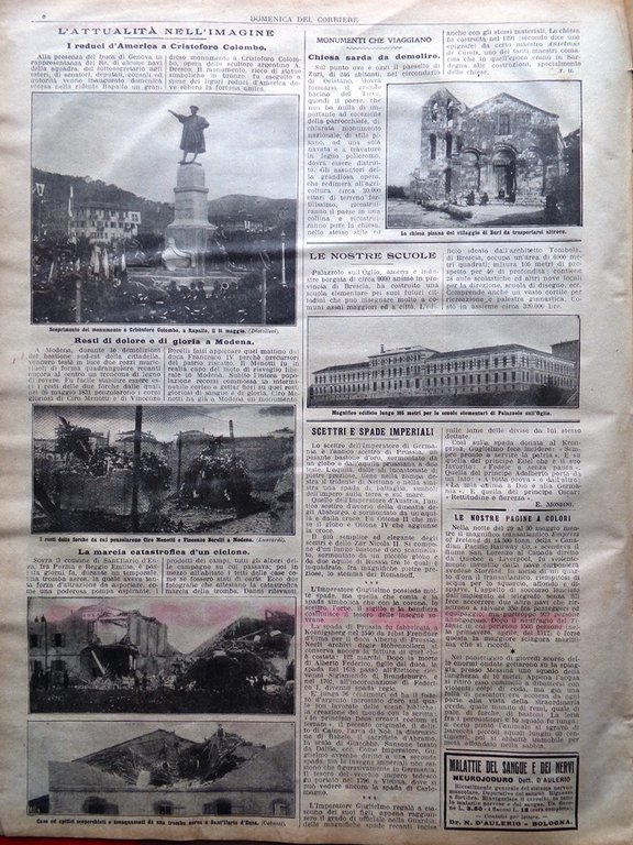 La Domenica del Corriere 7 Giugno 1914 Empress of Ireland …