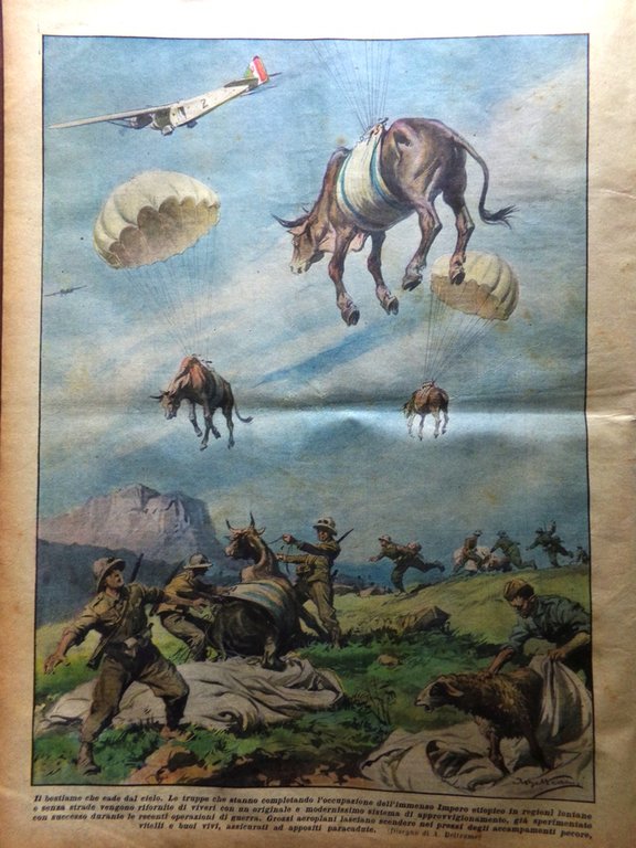 La Domenica del Corriere 7 Giugno 1936 Etiopia Abuna Papa …