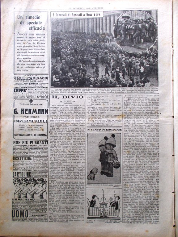 La Domenica del Corriere 7 Luglio 1918 WW1 Montello Baracchini …