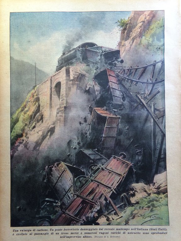 La Domenica del Corriere 7 Luglio 1935 Duce Trebbia Grano …