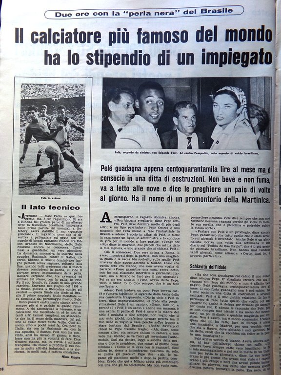 La Domenica del Corriere 7 Luglio 1963 Bersaglieri Mina Pelè …
