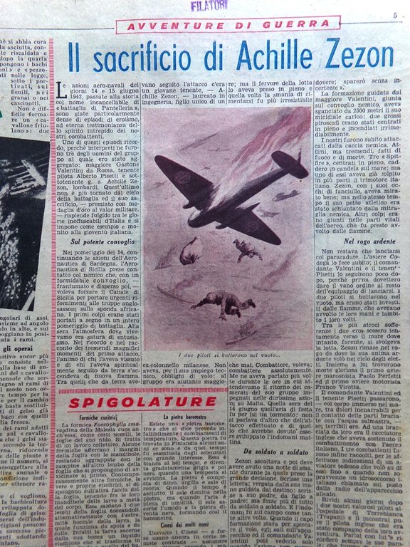 La Domenica del Corriere 7 Maggio 1944 WW2 Pilota Giapponese …