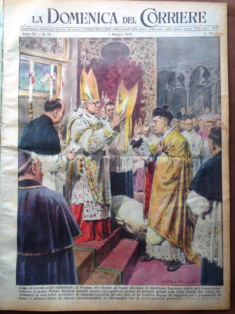 La Domenica del Corriere 7 Maggio 1950 Franceschiello Spalla Tavole …
