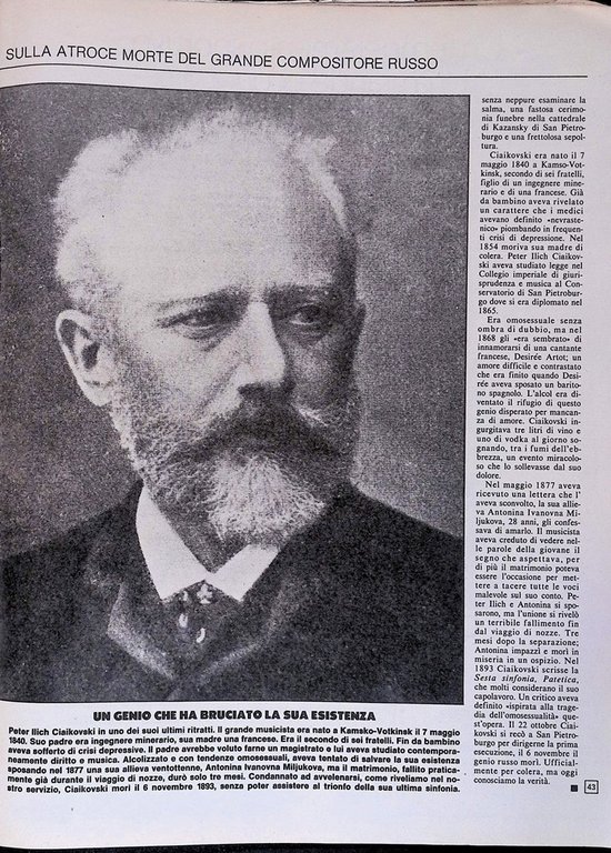 La Domenica del Corriere 7 Marzo 1981 Ritrovamento Medusa Ciaikovski …