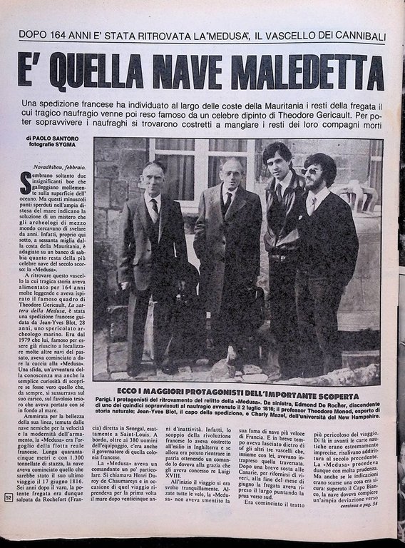 La Domenica del Corriere 7 Marzo 1981 Ritrovamento Medusa Ciaikovski …